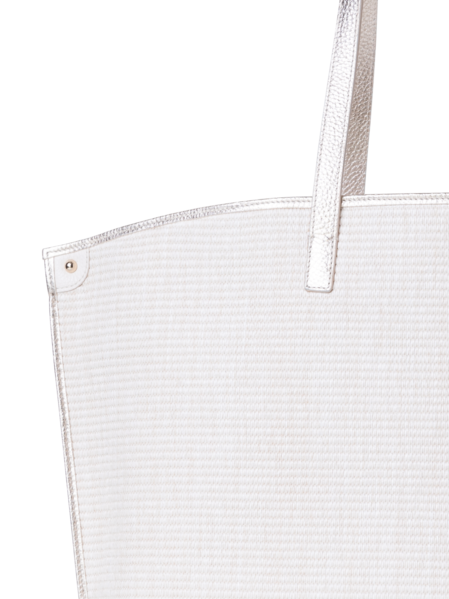 Designer Ai Medium Shoulder Tote - Silber - Ecru - Beige - Weiss