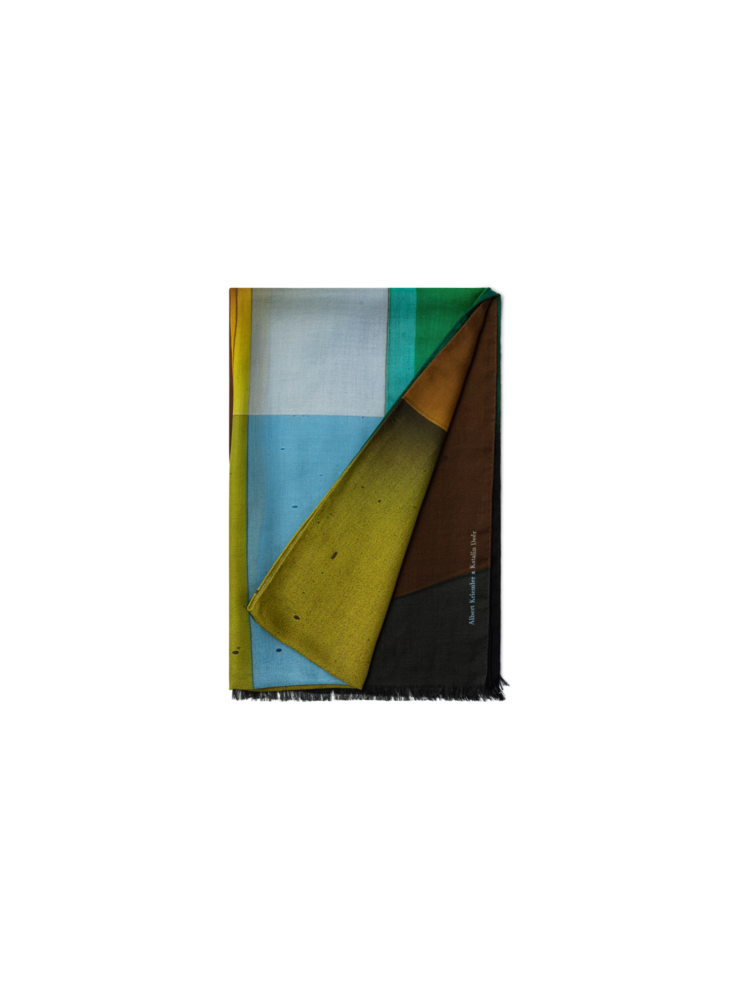 Designer Schal mit Mimosa Liquid Light Druck - Bunt