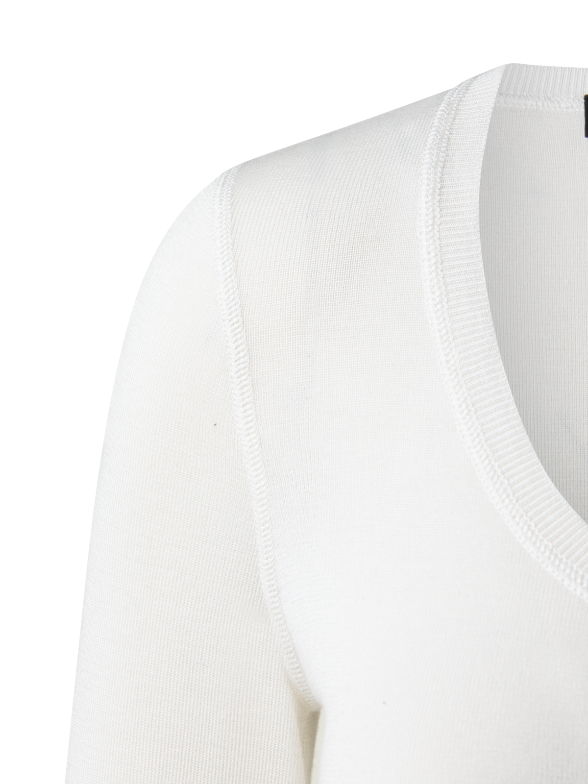 Designer Kaschmir-Seiden-Pullover mit Rundhalsausschnitt