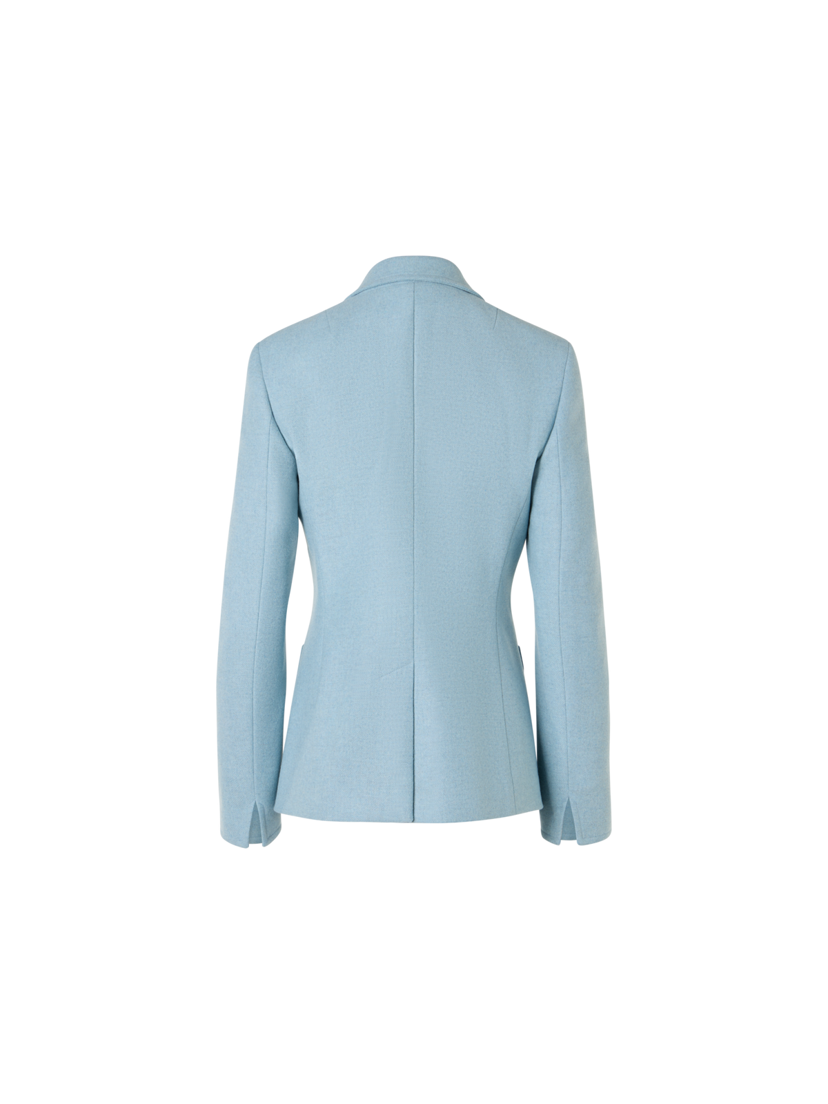 Designer Taillierte Jacke aus Wollflanell - Blau