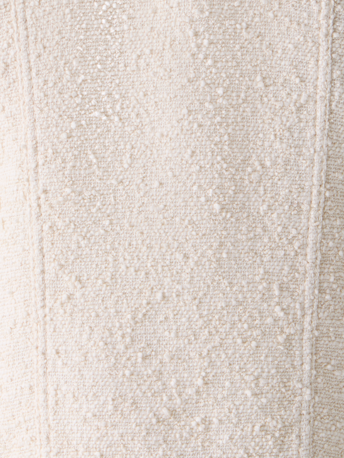 Designer Oversize-Weste aus Sommer-Bouclé-Baumwolle - Ecru