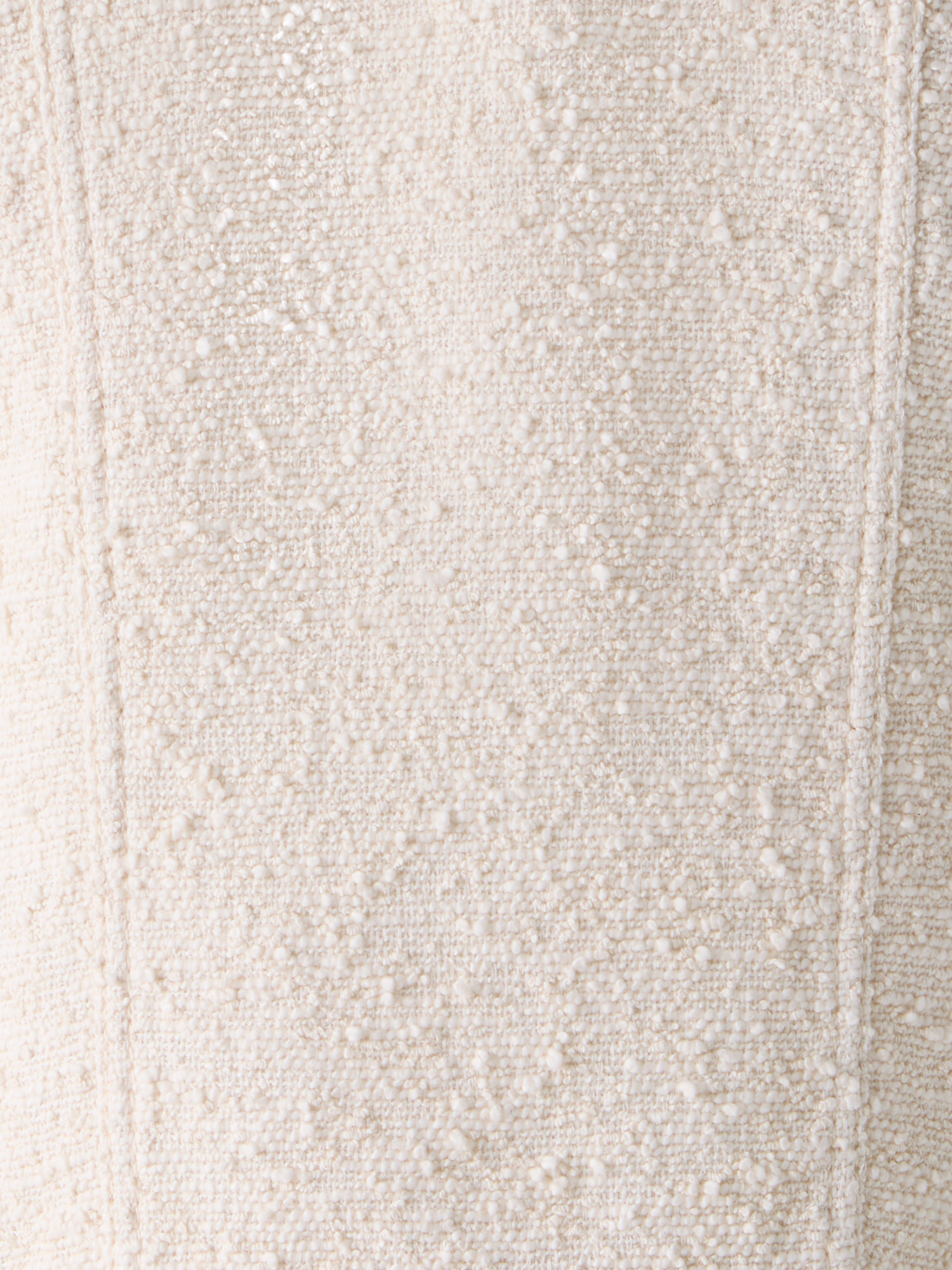 Designer Oversize-Weste aus Sommer-Bouclé-Baumwolle - Ecru
