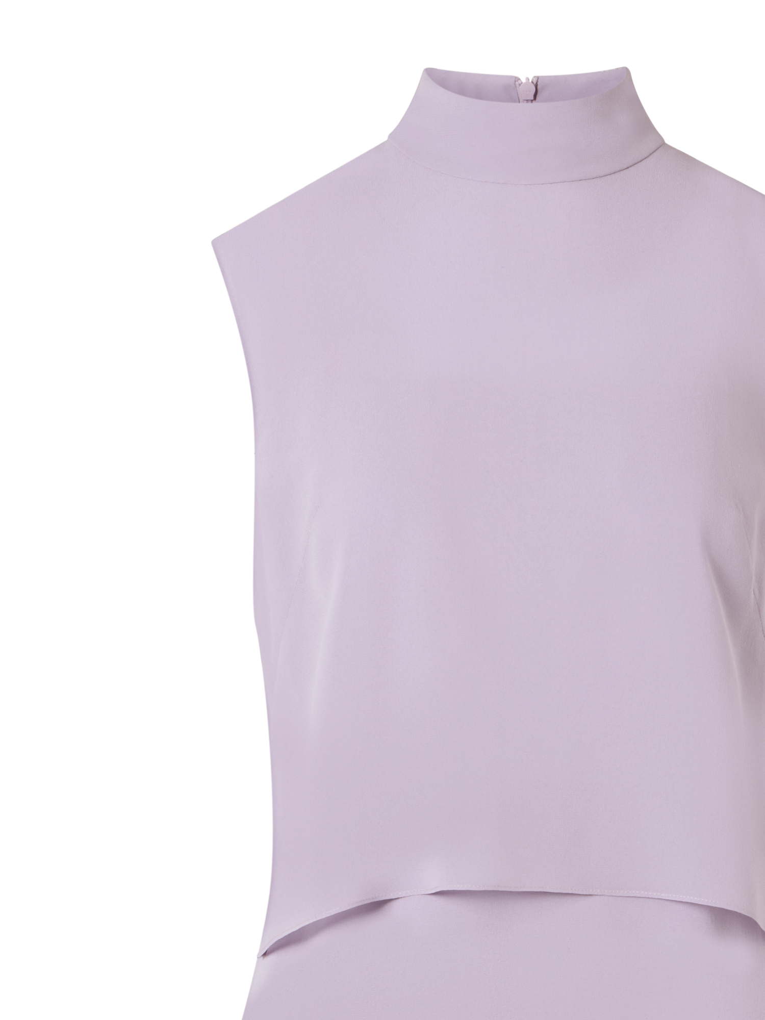 Designer Ärmelloses Kleid aus Seidengeorgette