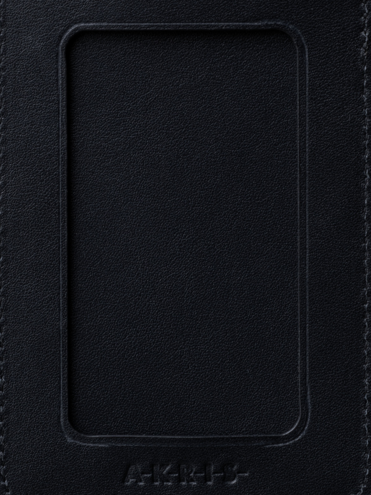 Designer Gepäck-Tag aus Rosshaar und Leder - Schwarz