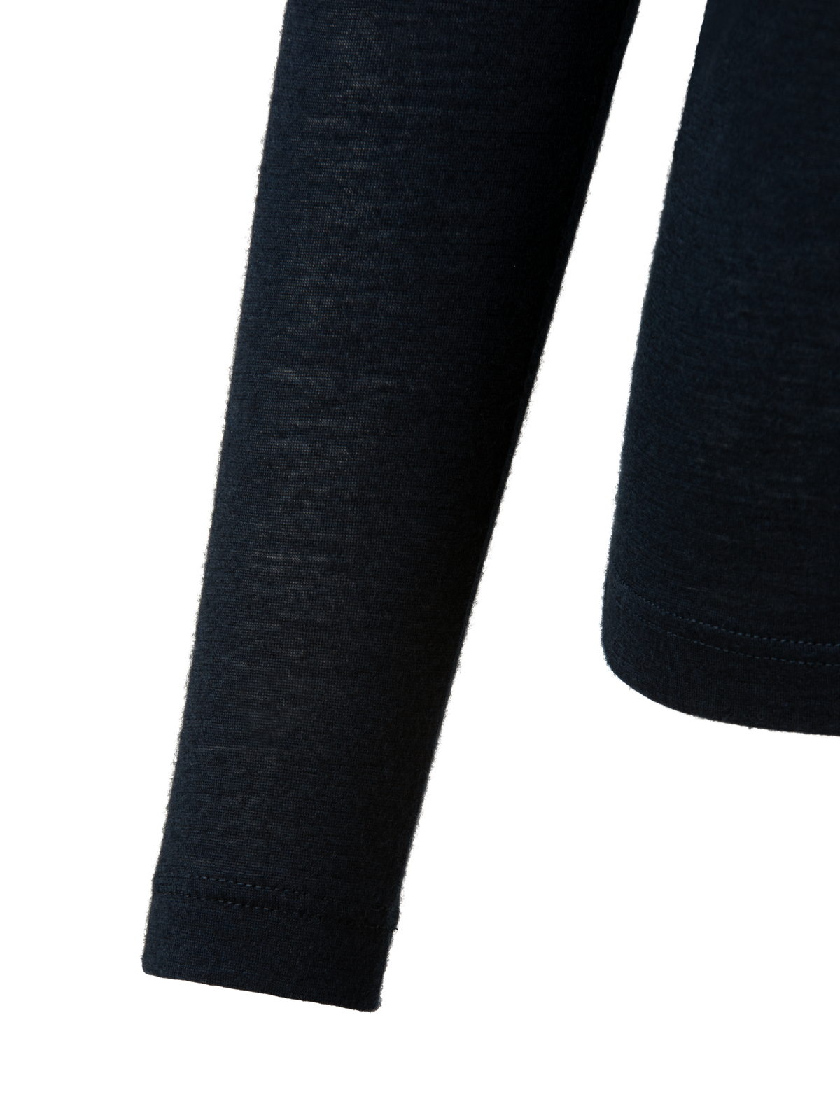 Designer Rollkragenpullover aus Kaschmir-Seiden-Jersey - Dunkelblau - Blau