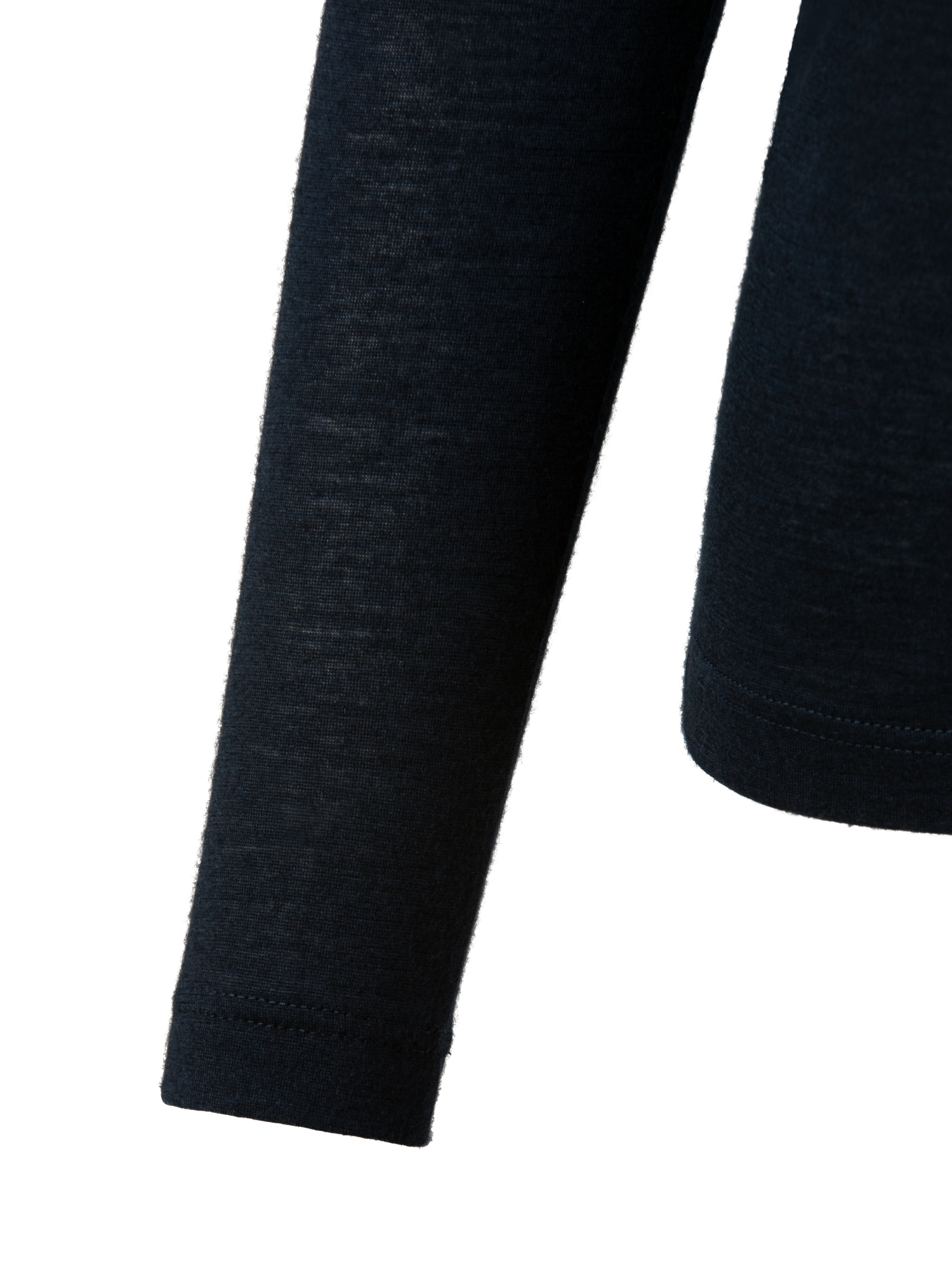 Designer Rollkragenpullover aus Kaschmir-Seiden-Jersey - Dunkelblau - Blau