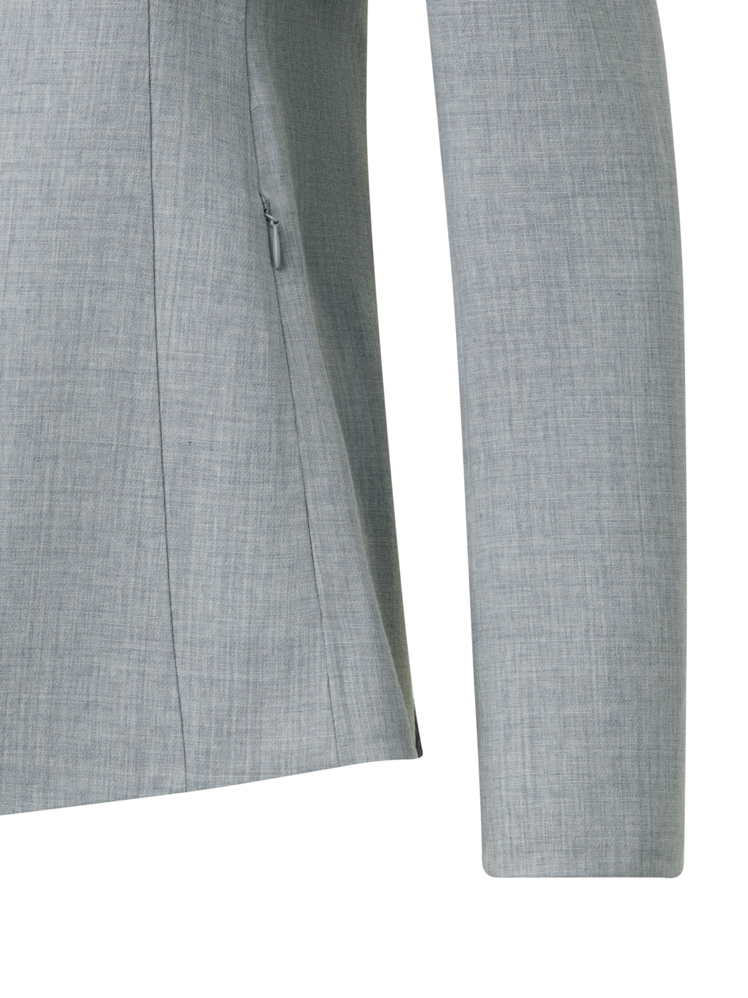 Designer Blazer aus Woll-Stretch-Doubleface - Grau