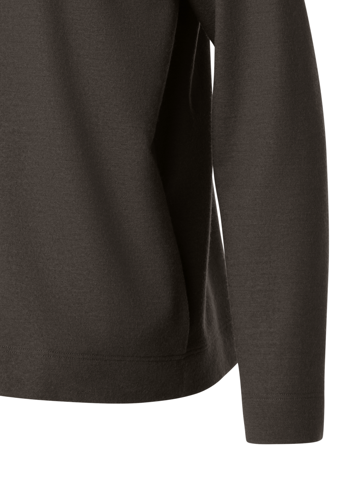 Designer Oversized Wolljersey Kapuzenpulli - Braun