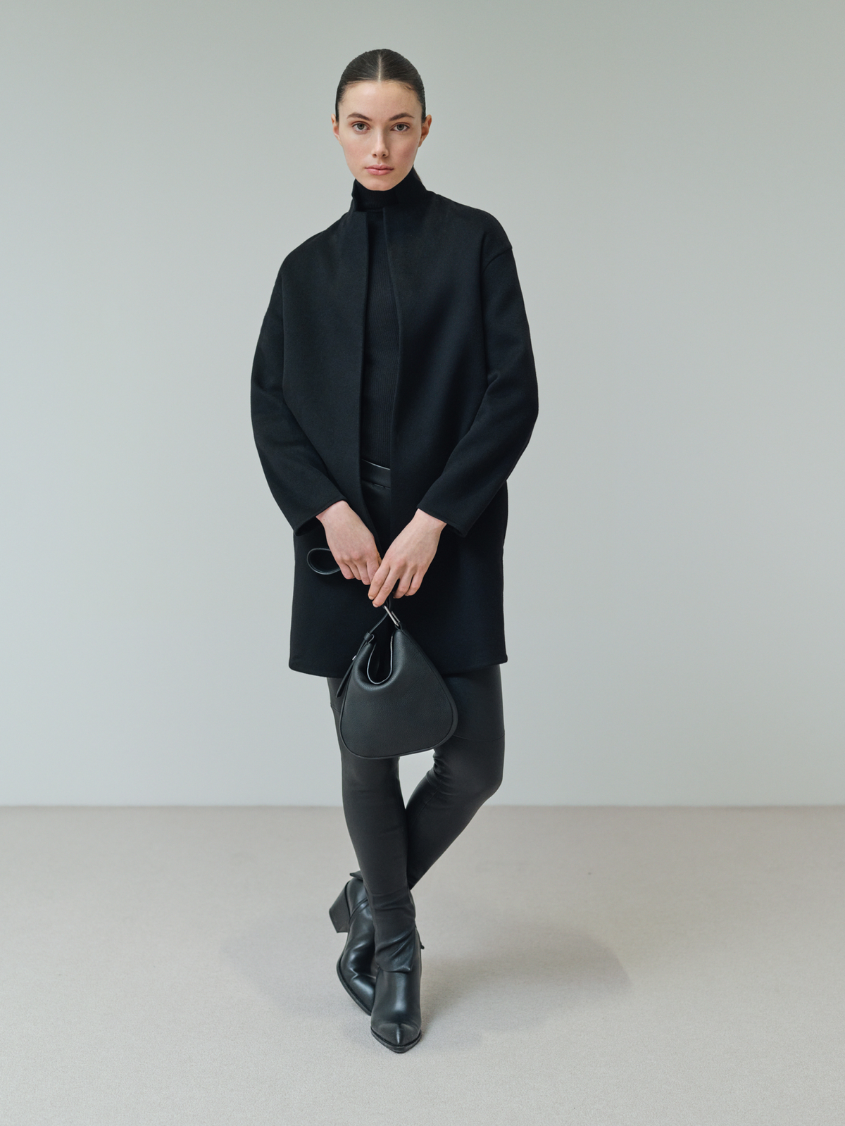 Designer Skinny Hose aus Leder - Schwarz #editorial