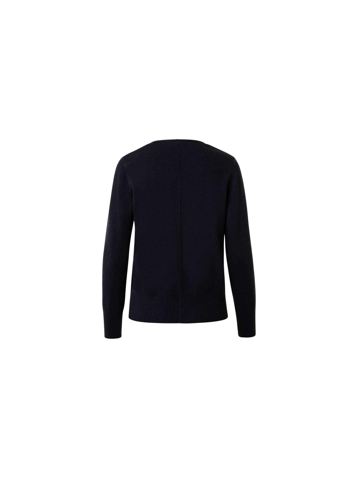 Designer 100% Kaschmir-Pullover mit V-Ausschnitt - Dunkelblau - Blau