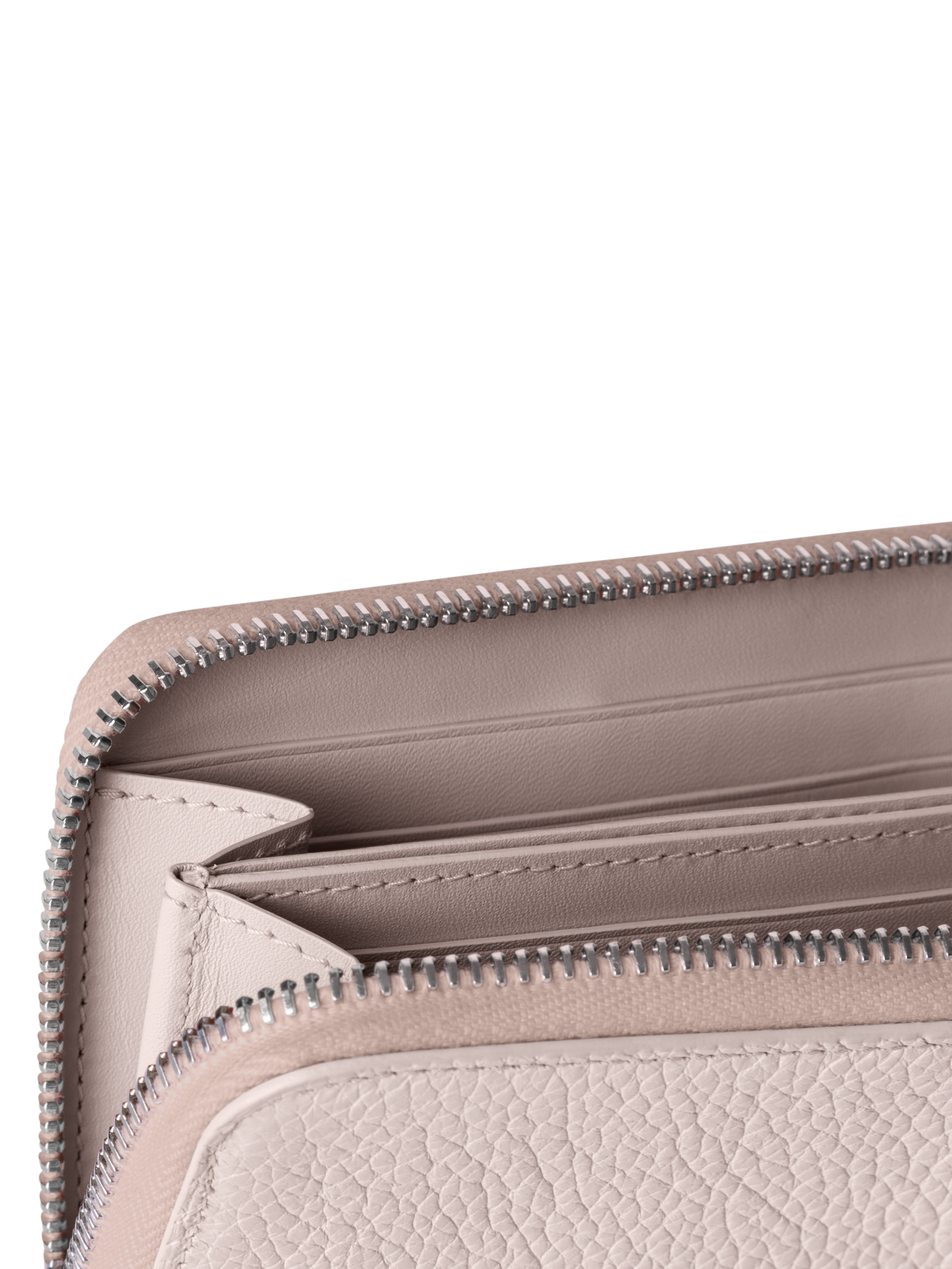 Designer Small Zip Around Wallet - Blau - Beige - Rot - Rosa