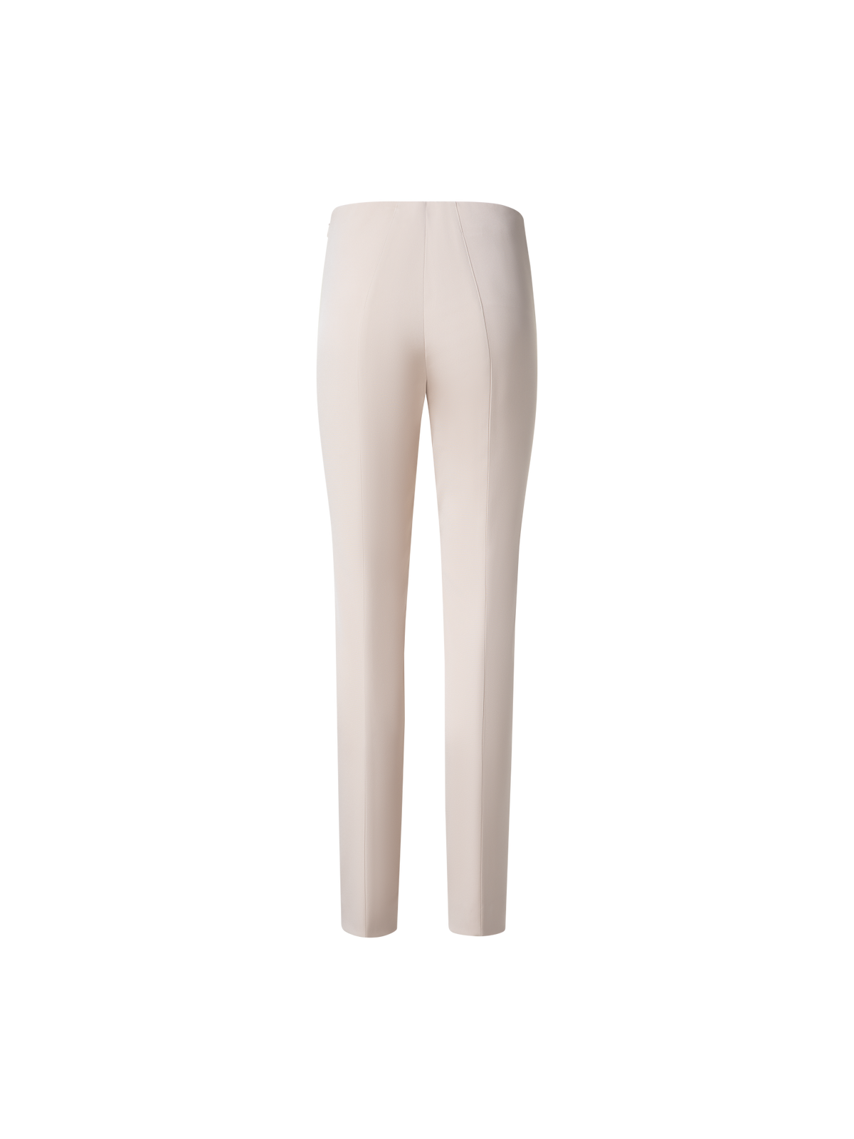 Designer Slim Hose aus Stretch-Seide - Beige