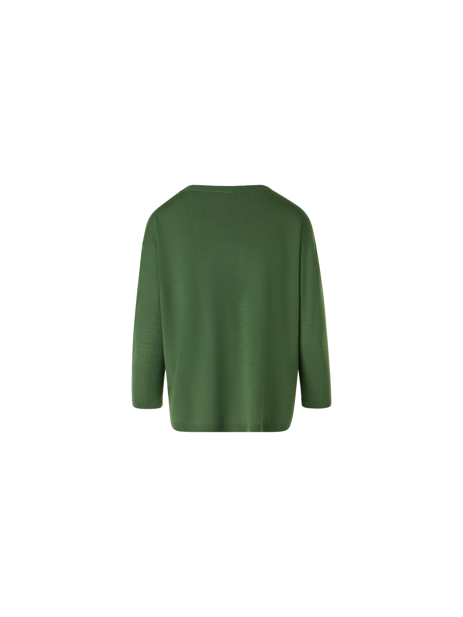 Designer Strickpullover aus Merinowolle - Grün
