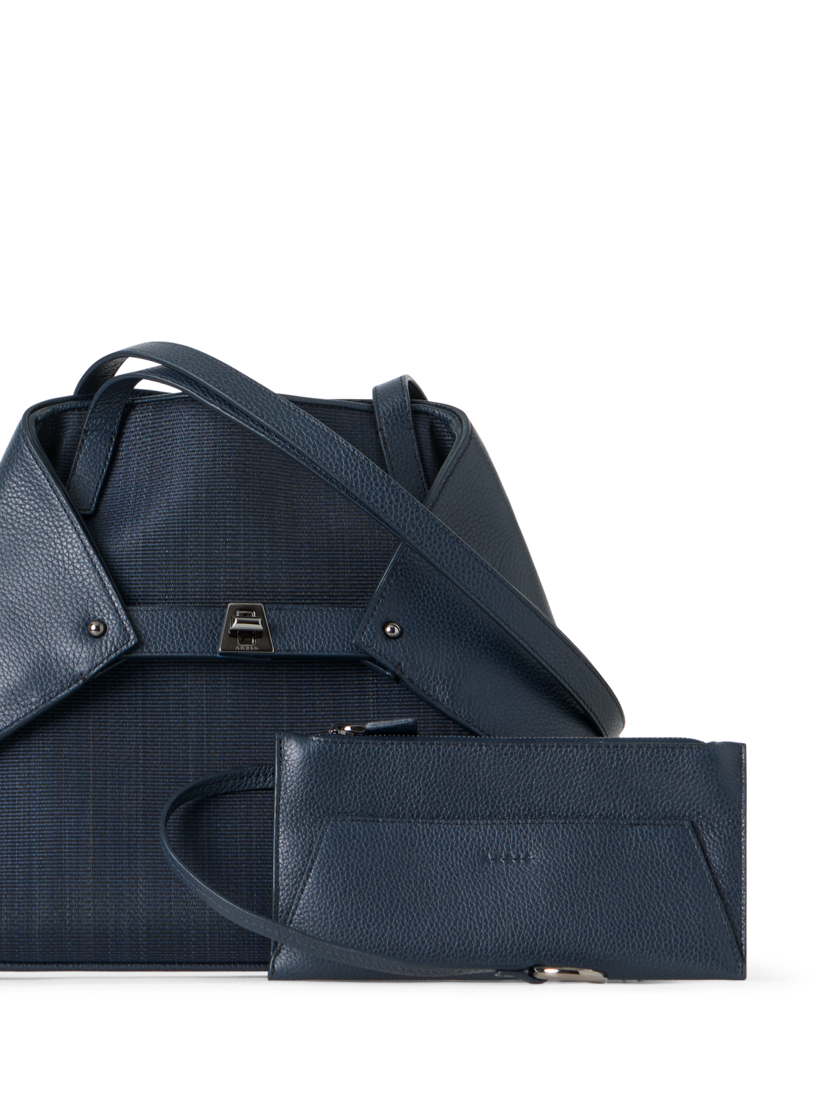 Designer Ai Small Schultertasche - Dunkelblau - Blau