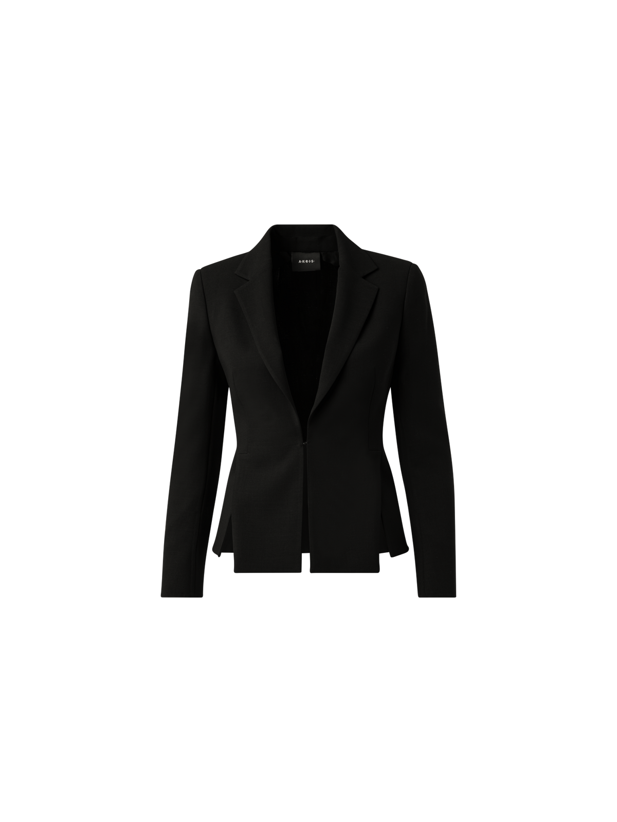 Designer Blazer aus Woll-Doubleface - Schwarz
