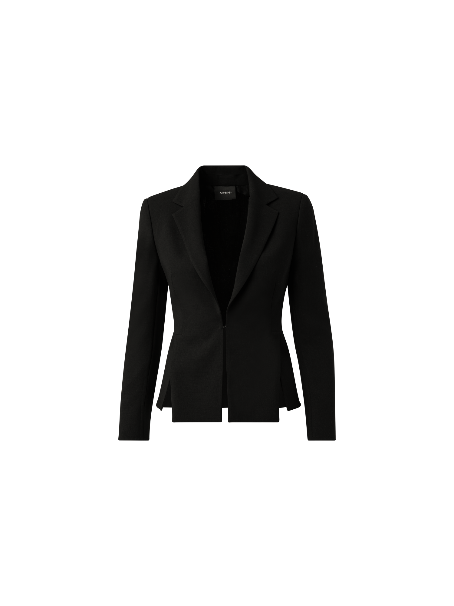 Designer Blazer aus Woll-Doubleface - Schwarz