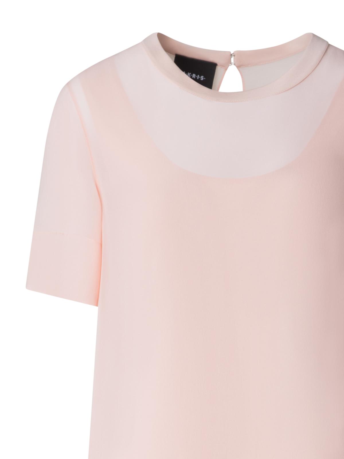 Designer Langes T-Shirt-Kleid aus Seide - Orange