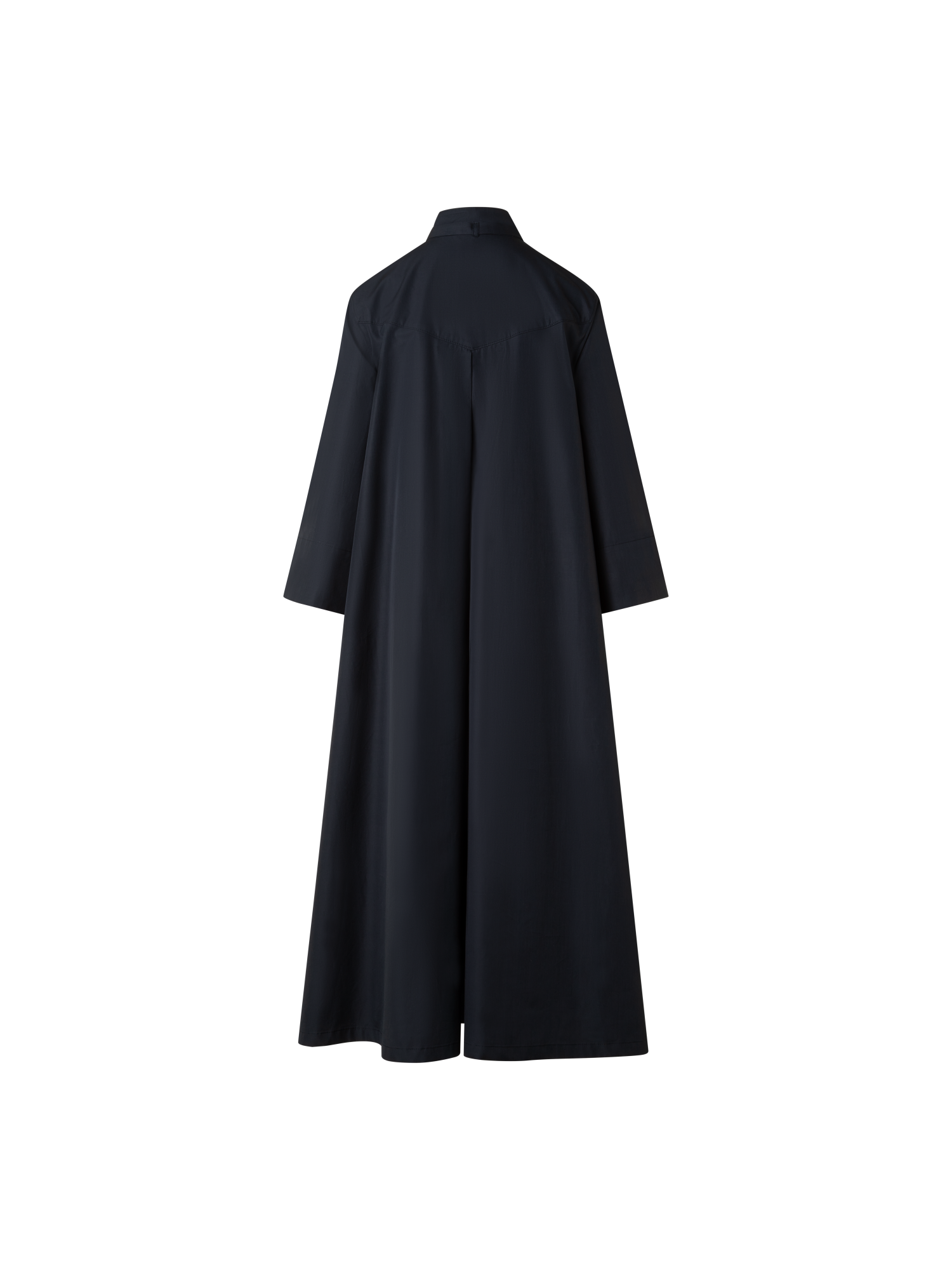 Designer Midi-Hemdkleid mit Dandelion Druck - Schwarz - Bunt