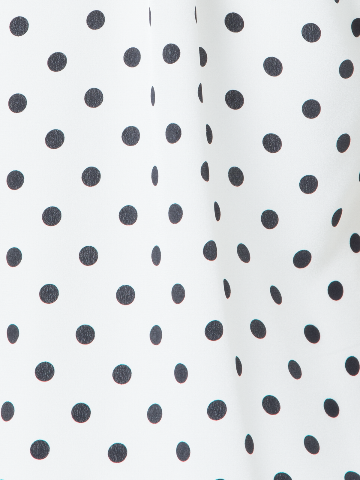 Designer Boho Seidenbluse mit Polka Dots - Bunt - Ecru - Weiss