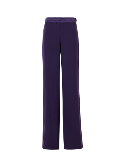 Designer Filibert Straight-Leg Hose aus Stretch-Seide - Violett