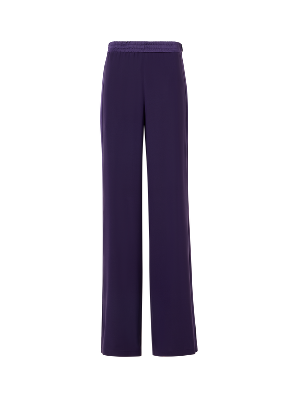 Designer Filibert Straight-Leg Hose aus Stretch-Seide - Violett