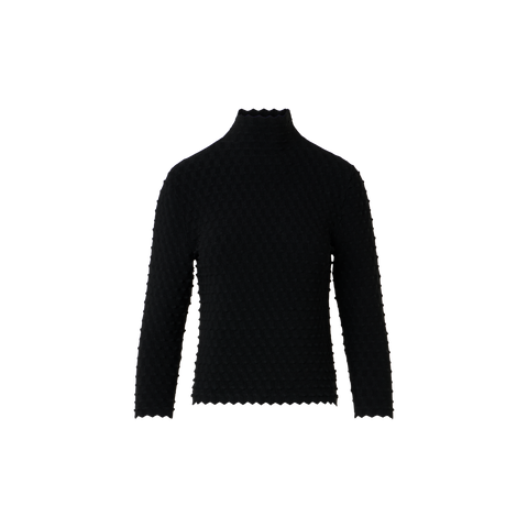 3D-strukturierter Viskose-Strickpullover