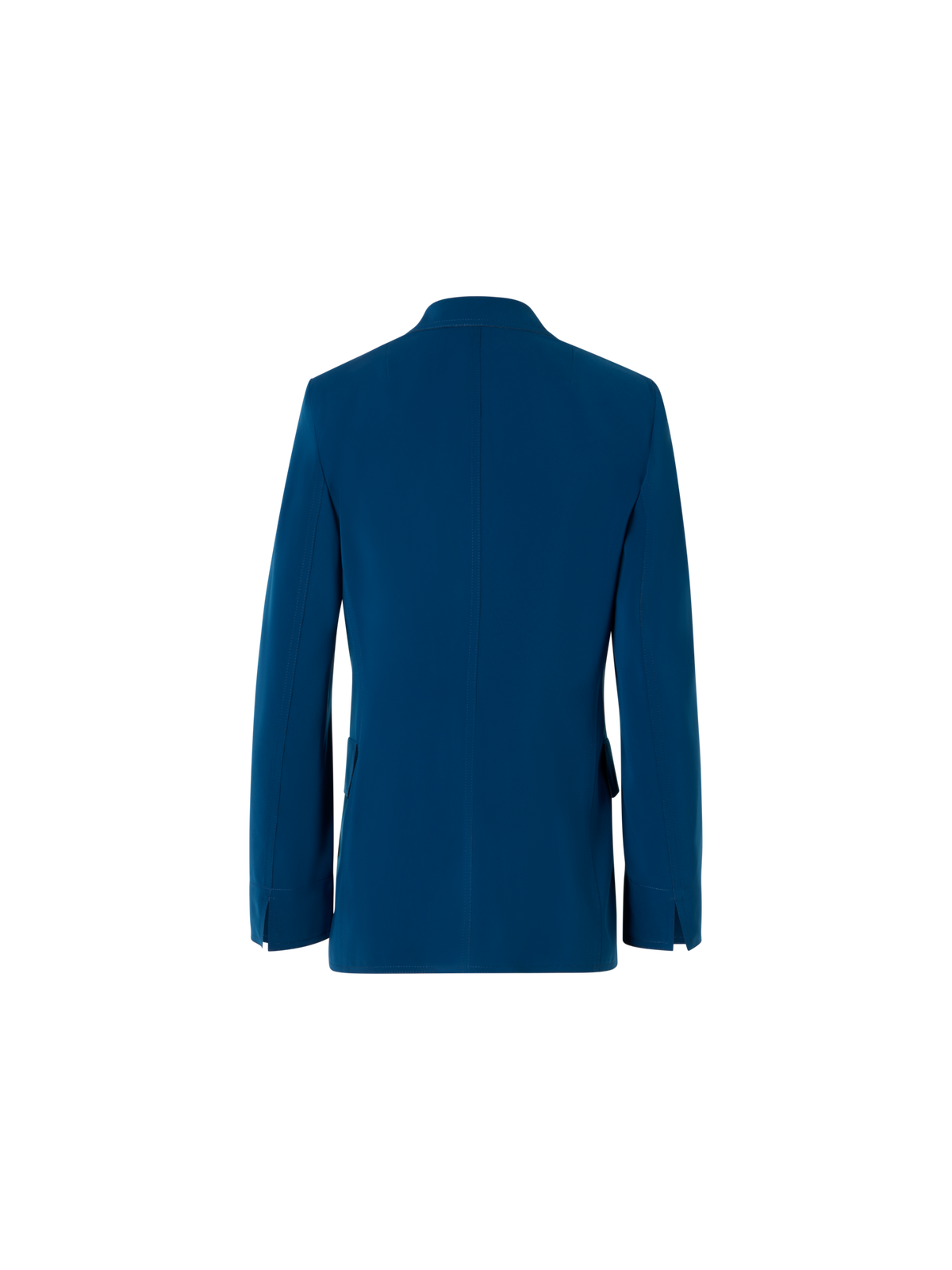 Designer Boyfriend Blazer aus Lasercut Crêpe - Blau