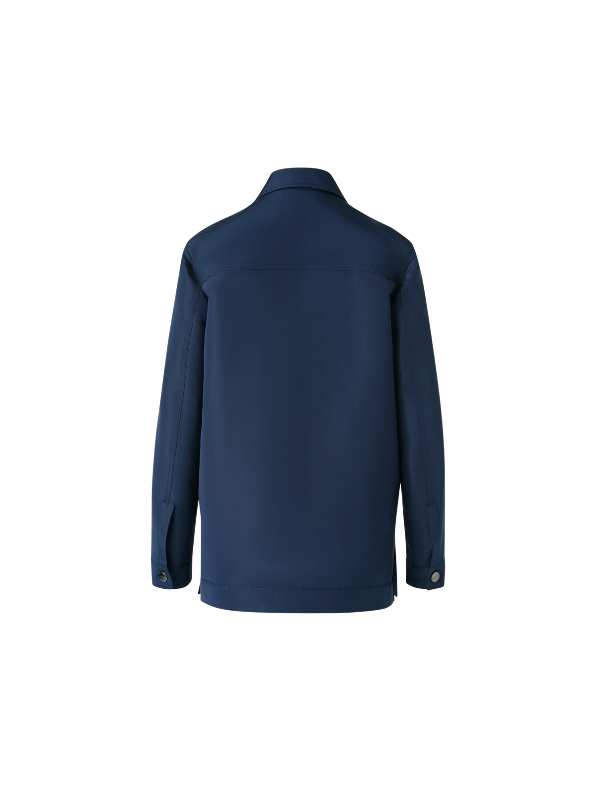 Designer Ottoman Seide Hemdjacke - Dunkelblau - Blau