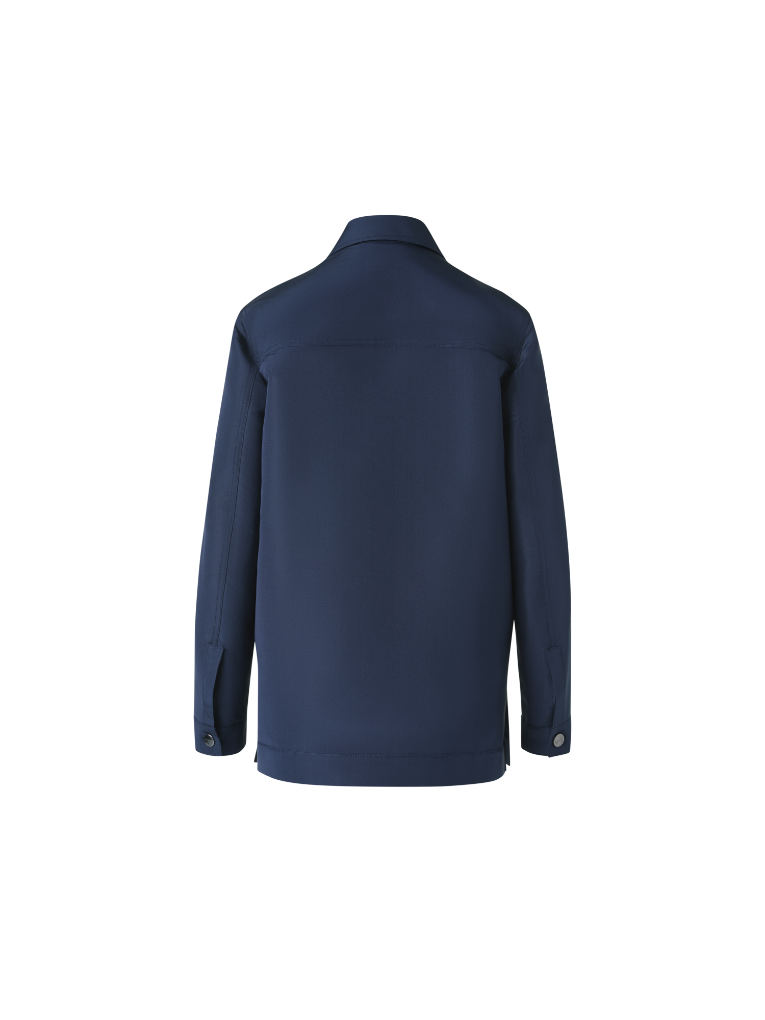 Designer Ottoman Seide Hemdjacke - Dunkelblau - Blau