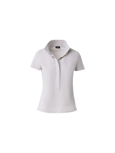 Designer Baumwoll-Poloshirt - Grau - Beige
