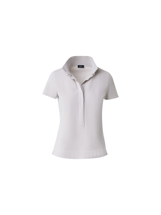 Designer Baumwoll-Poloshirt - Grau - Beige
