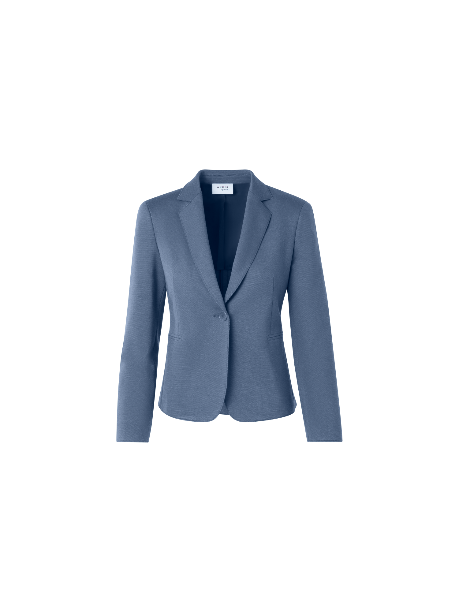 Designer Taillierter Jersey-Blazer - Blau