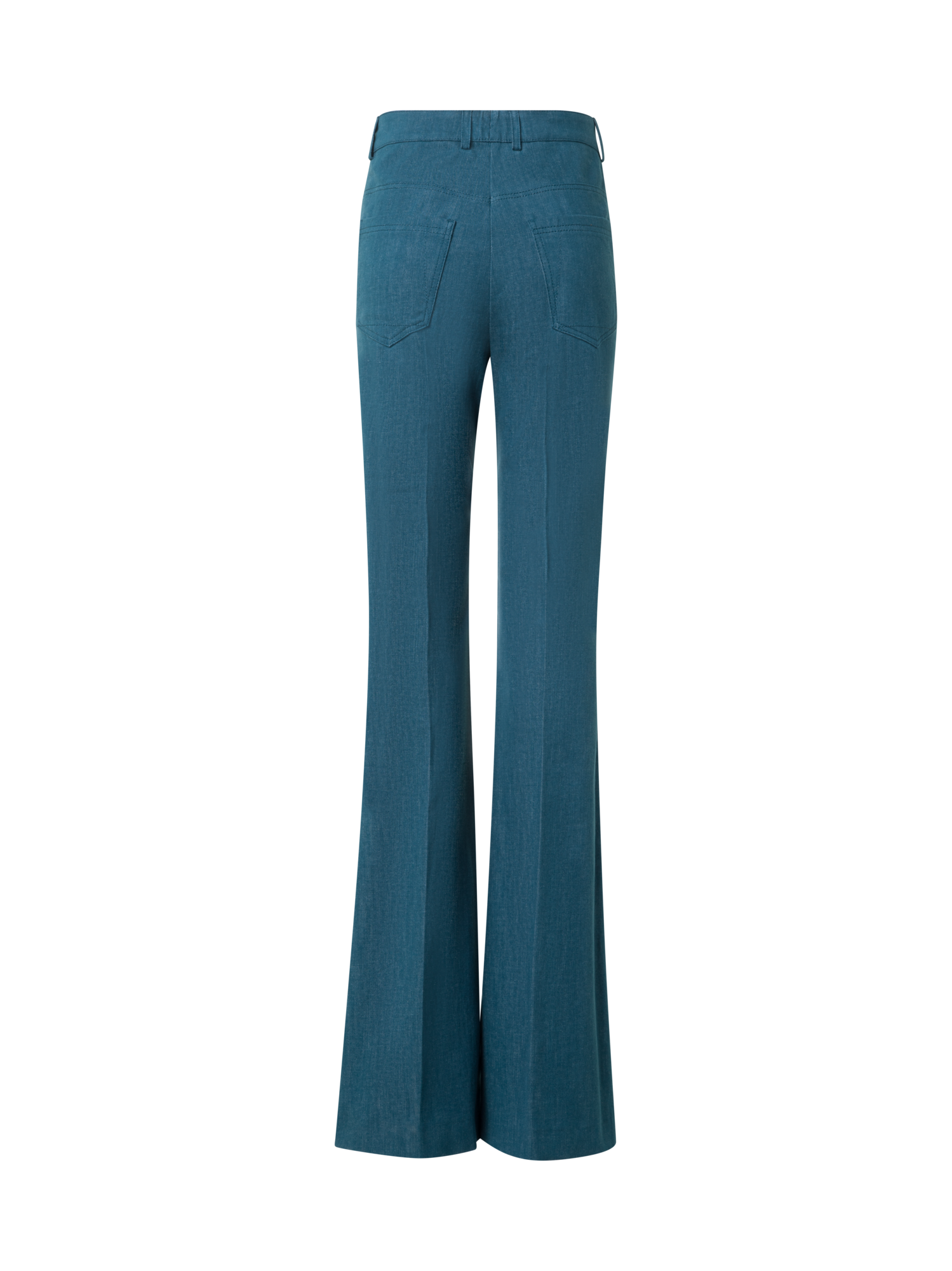 Designer Farid Bootcut Hose aus Stretch-Baumwoll-Denim - Blau