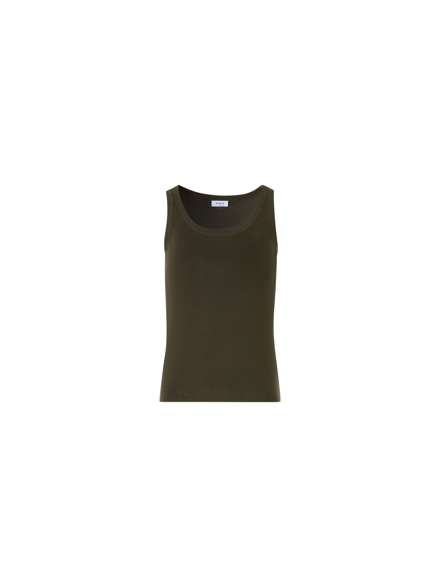 Designer Ärmelloses Stricktop aus Baumwolle - Grün