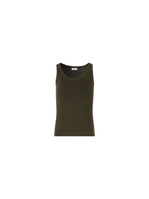 Designer Ärmelloses Stricktop aus Baumwolle - Grün
