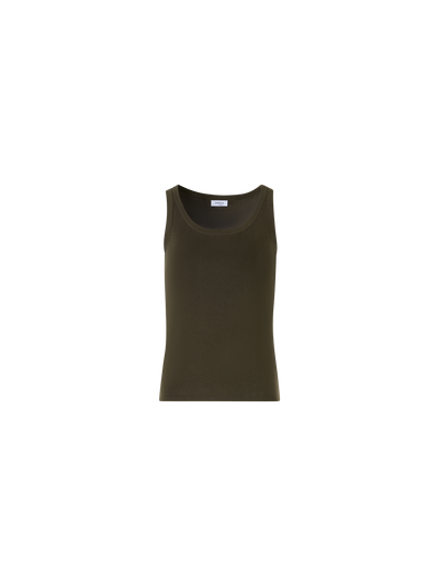 Designer Ärmelloses Stricktop aus Baumwolle - Grün
