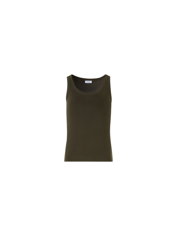 Designer Ärmelloses Stricktop aus Baumwolle - Grün