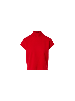 Designer Leuchtend roter Milano-Strick Pullover - Rot