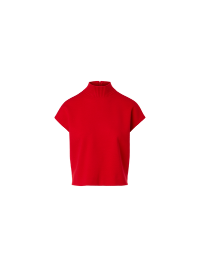 Designer Leuchtend roter Milano-Strick Pullover - Rot