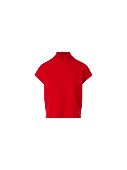 Designer Leuchtend roter Milano-Strick Pullover - Rot