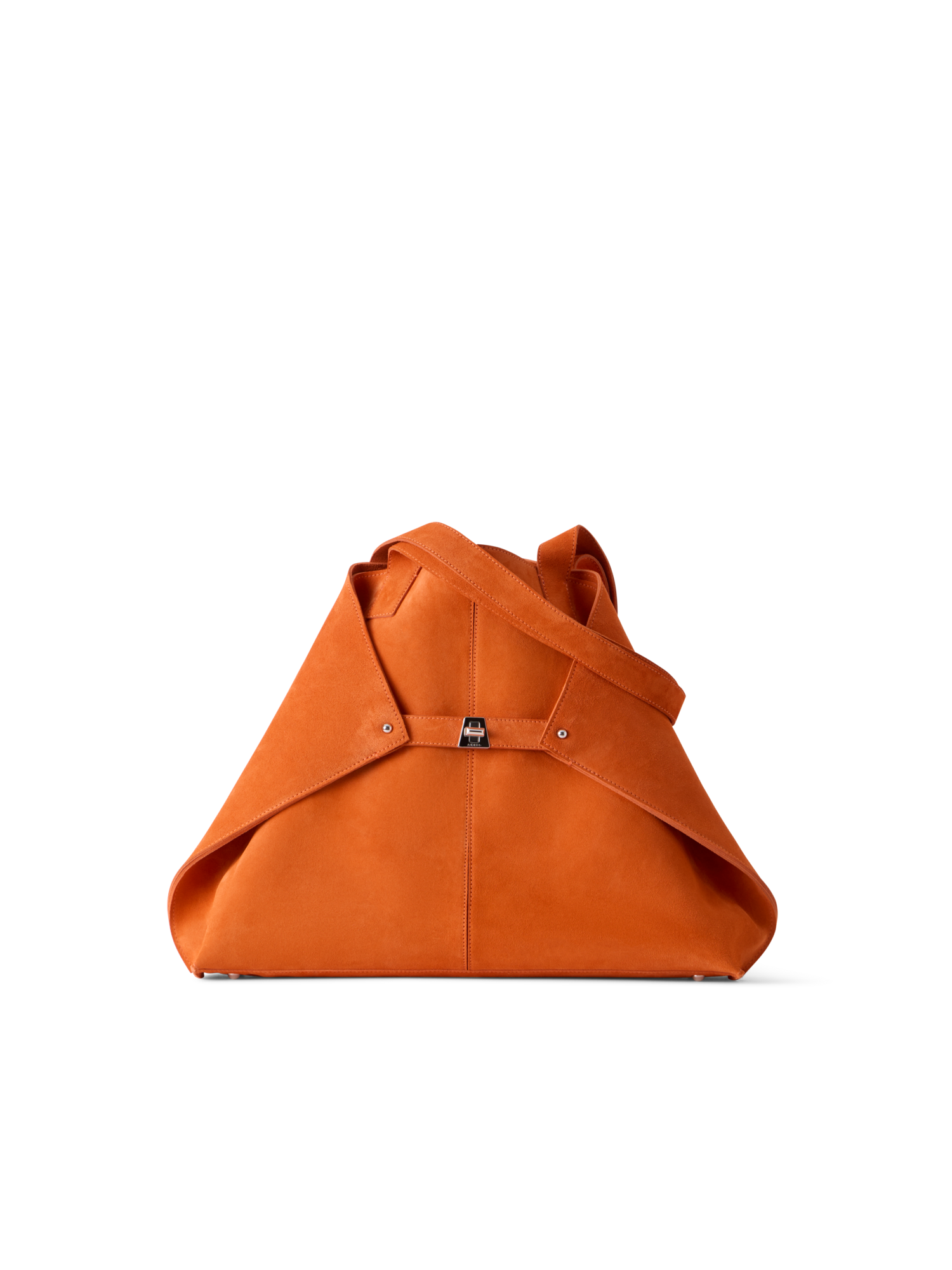 Designer Ai Medium Shoulder Tote Bag - Orange