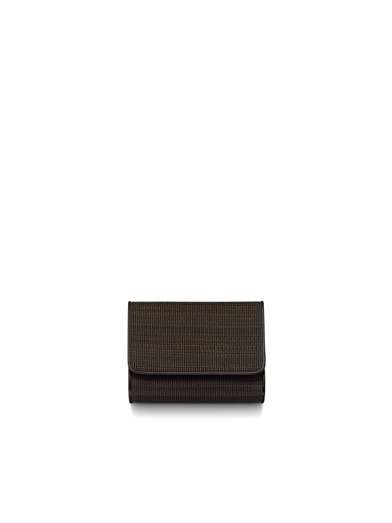 Designer Tri-Fold Portemonnaie aus Rosshaar - Braun