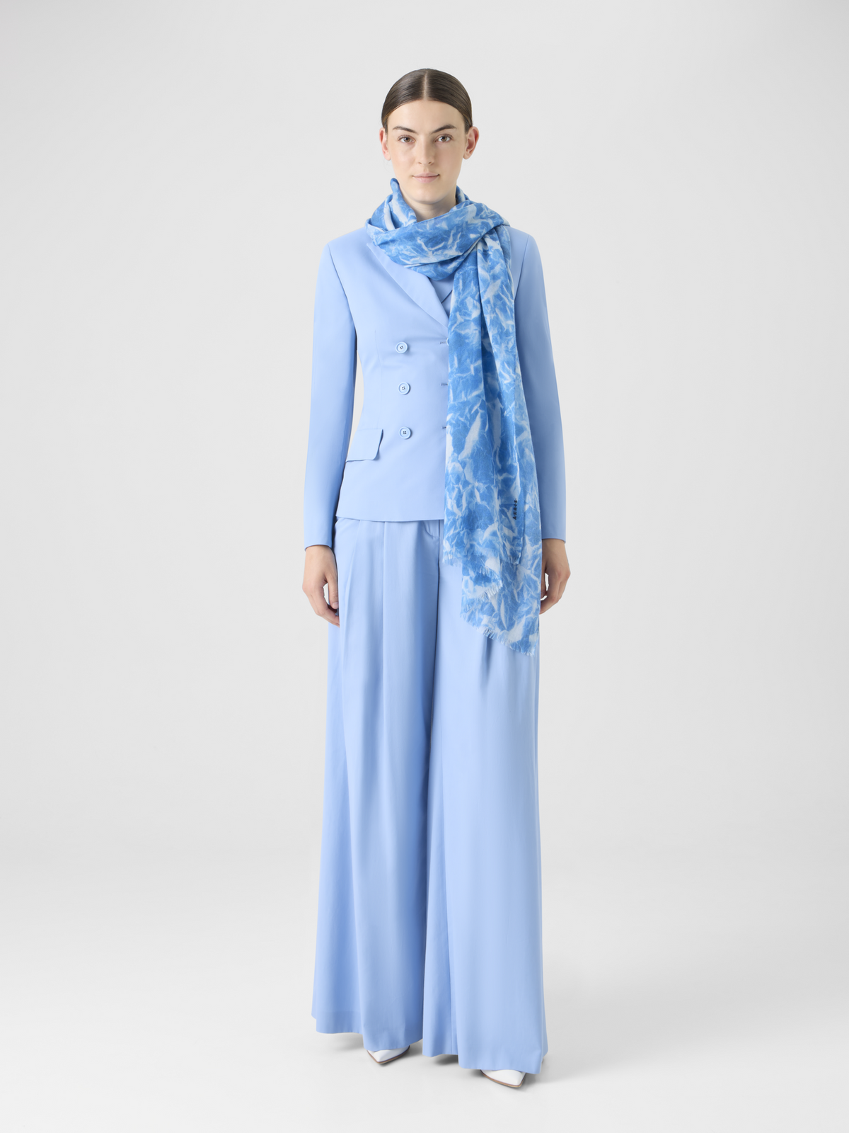 Designer Kaschmirschal mit Whitecaps-Print #editorial