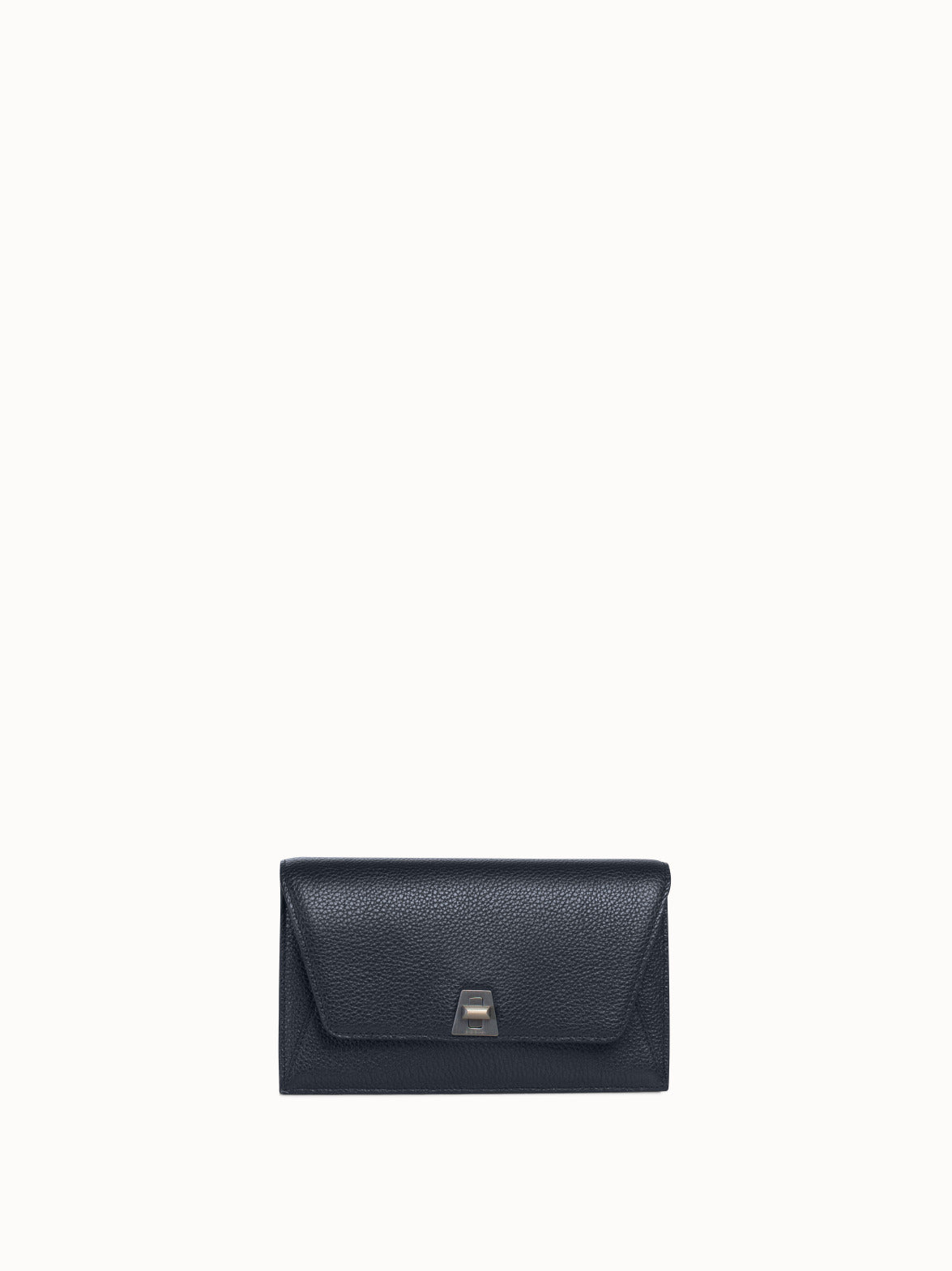 Leather Crossbody Envelope Clutch - blue