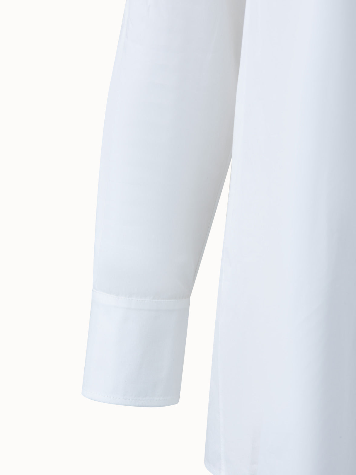 Cotton Poplin Trapezoid Pocket Shirt Jacket - ecru - white