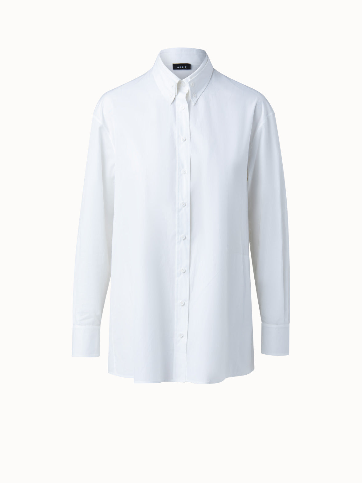 Cotton Poplin Trapezoid Pocket Shirt Jacket - ecru - white