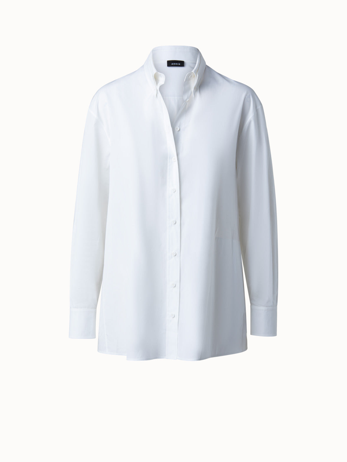 Cotton Poplin Trapezoid Pocket Shirt Jacket - ecru - white