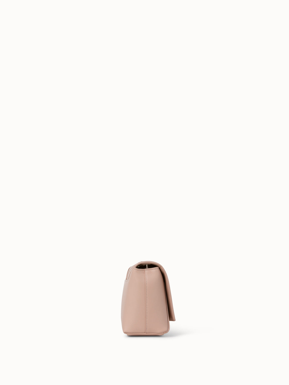 Small Anouk Day Bag in Braided Leather Trapezoids - pink