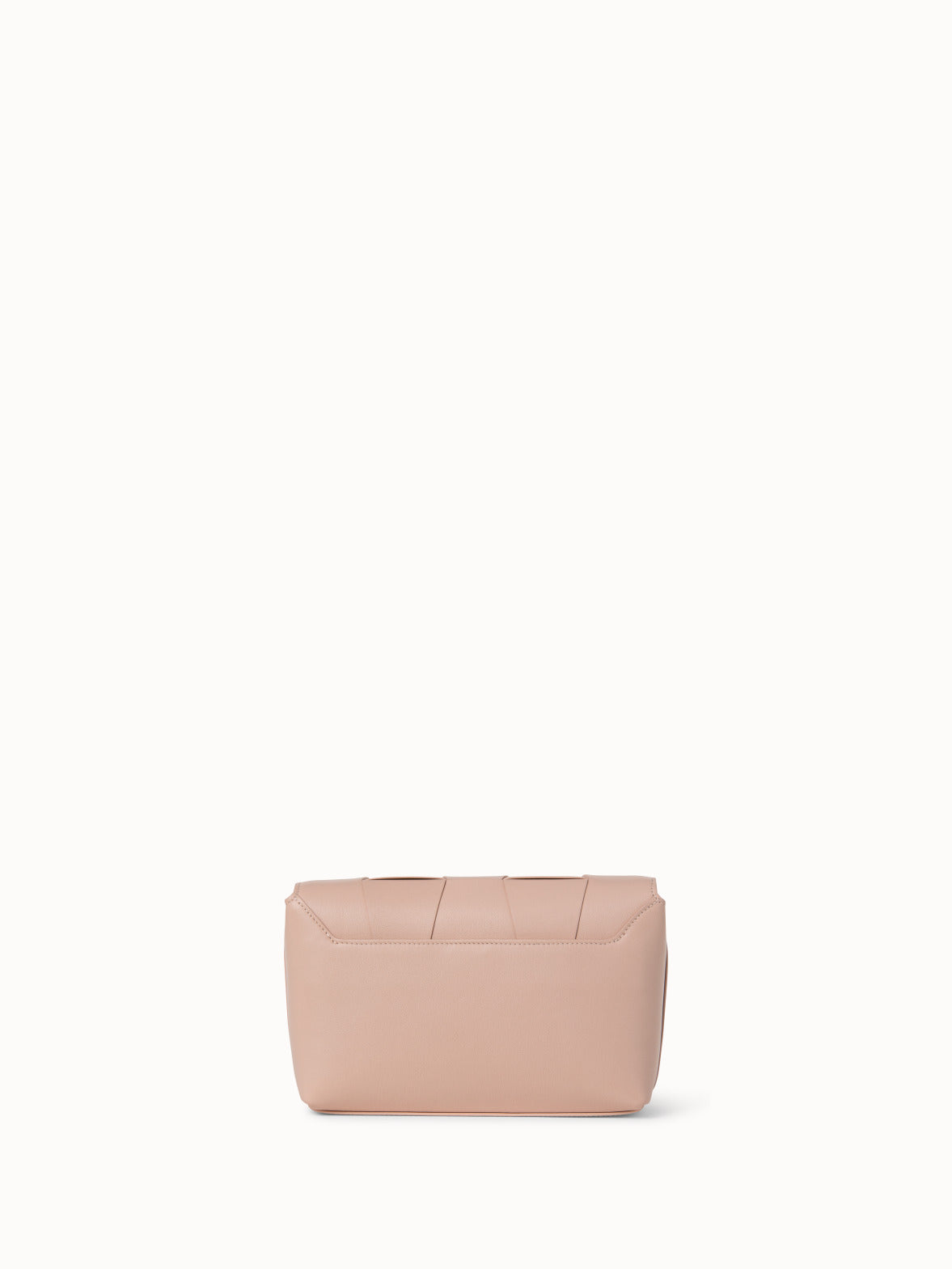 Small Anouk Day Bag in Braided Leather Trapezoids - pink