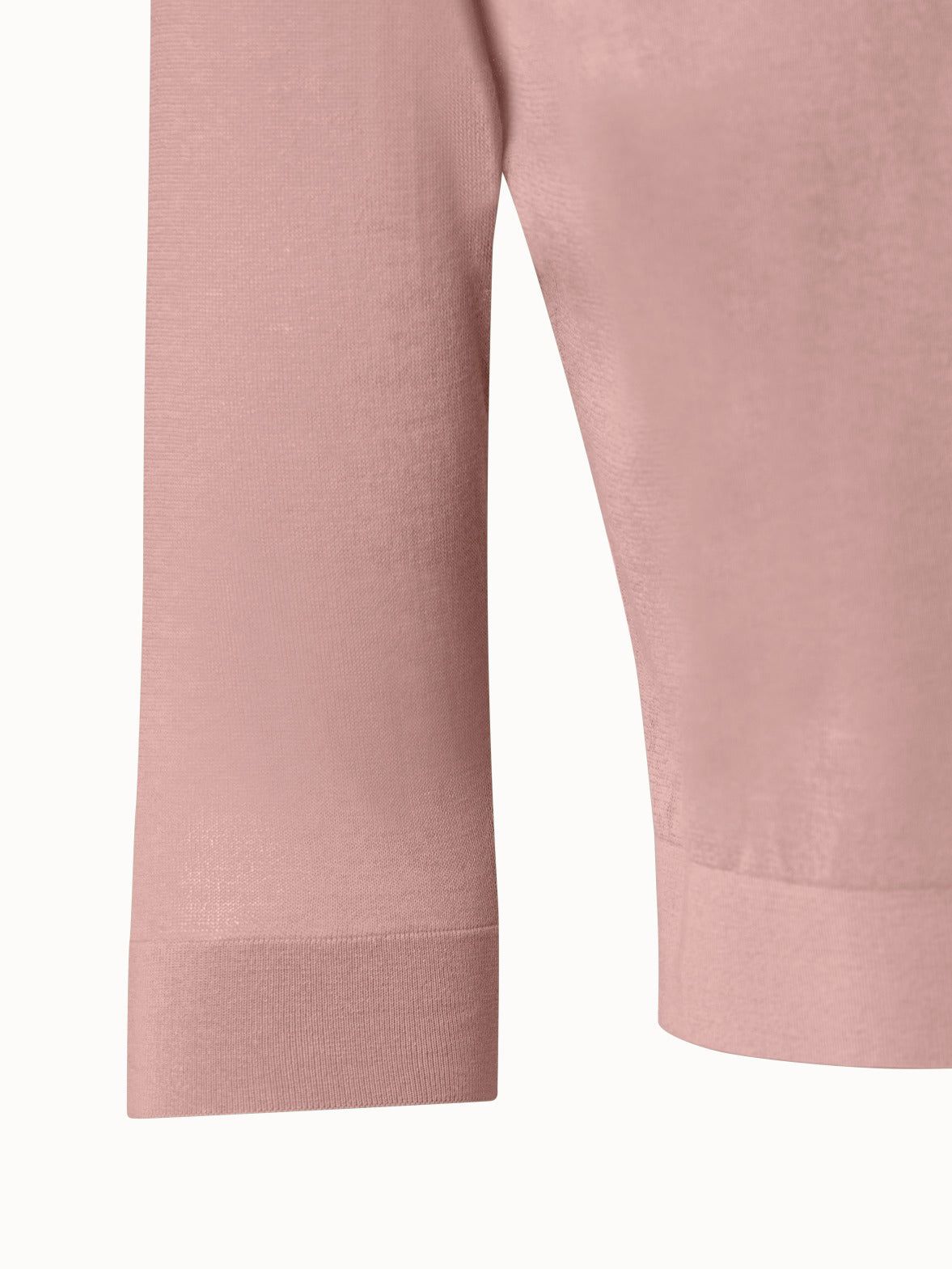 Short Transparent Cotton Blend Knit Cardigan - pink
